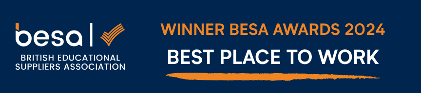 Banner with Besa logo and Best Place to Work at Besa awards 2024 written on it